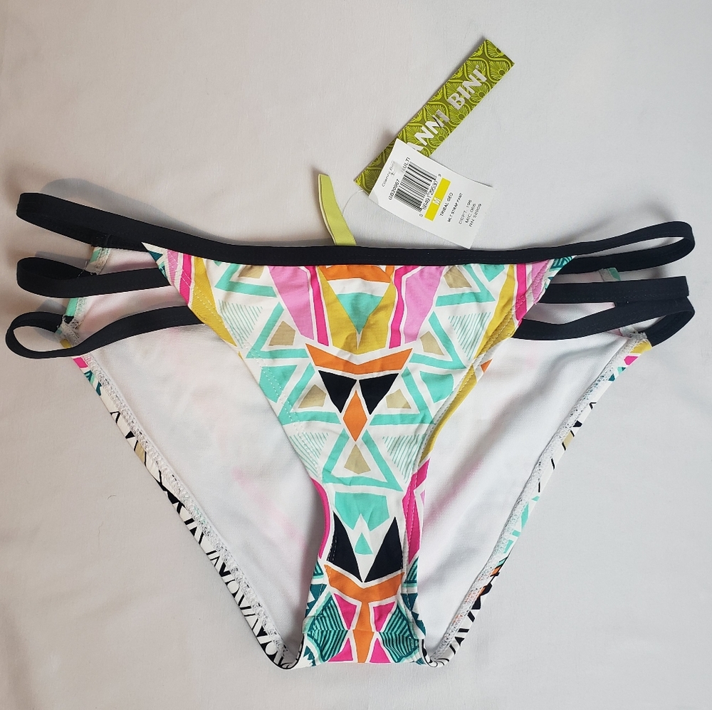 Gianni Bini Tribal Geo Multi Strap Bikini